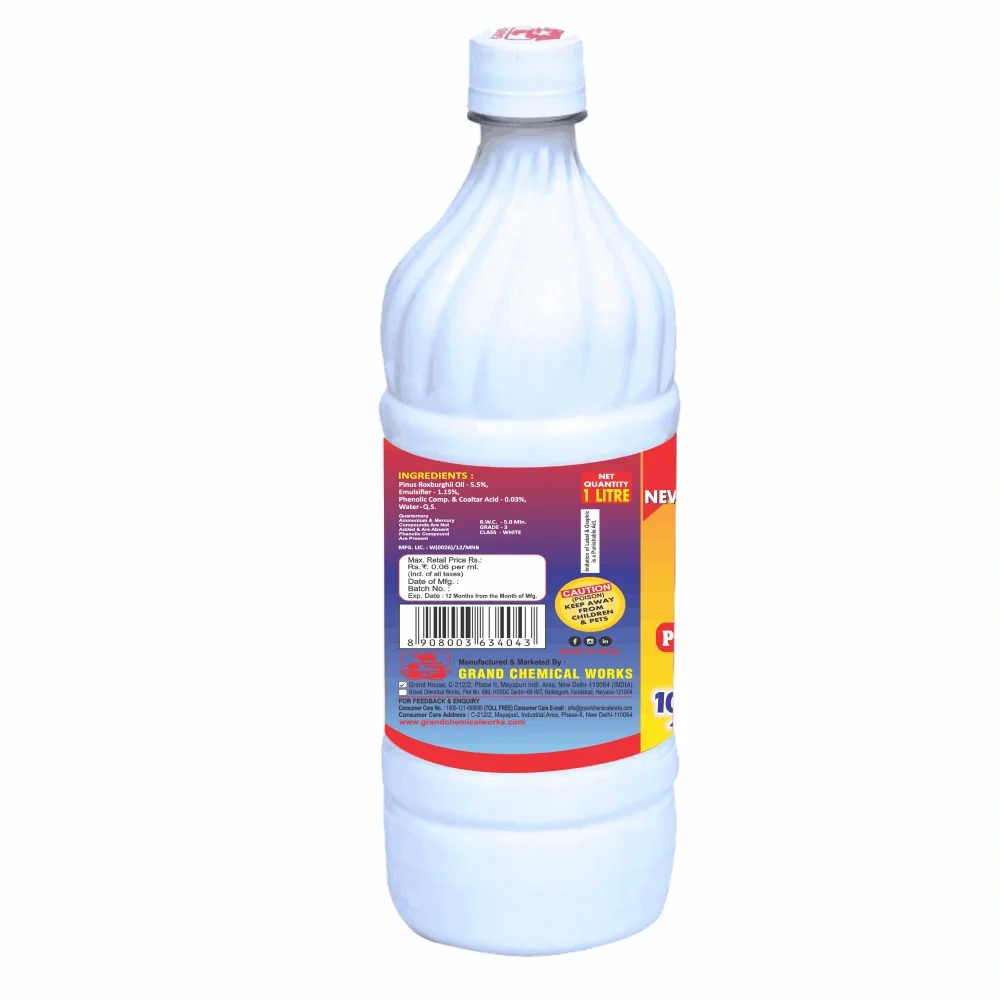  Gainda Disinfectant Perfumed Phenyl - 1L Bottle (White) 10X Cleaning Power image 2