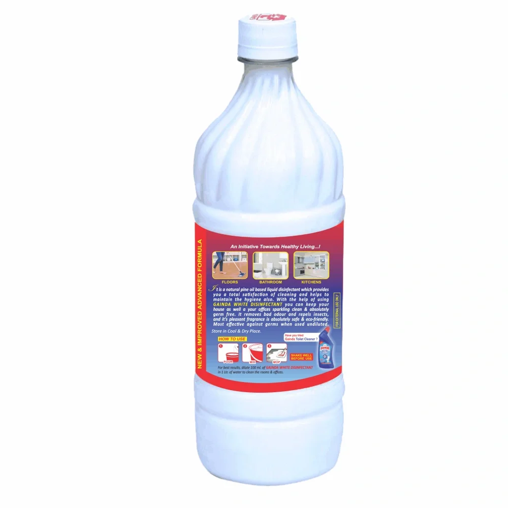  Gainda Disinfectant Perfumed Phenyl - 1L Bottle (White) 10X Cleaning Power image 3