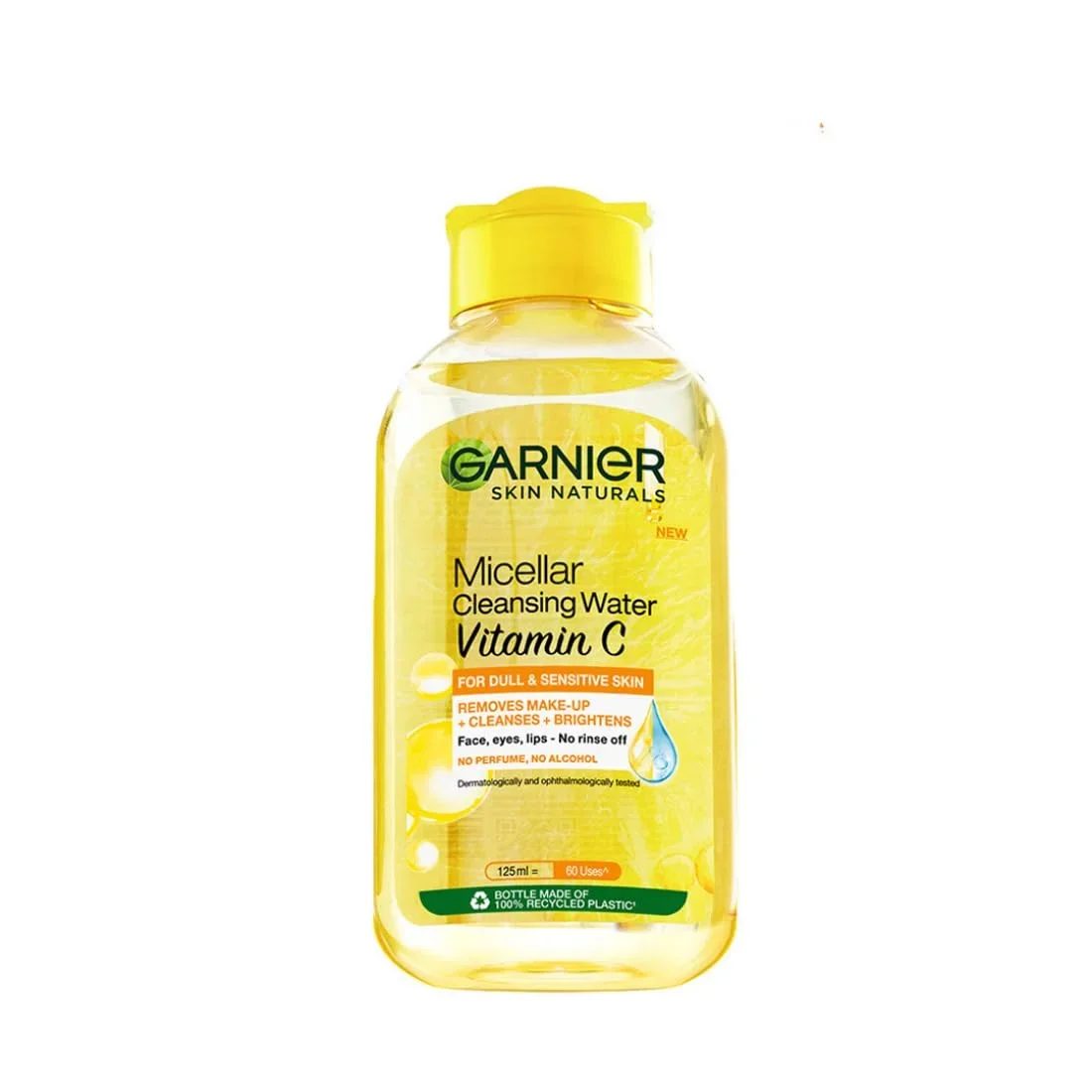 Garnier Vitamin C Micellar Cleansing Water For Dull Skin | Make-Up Remover & Cleanser, 125ml