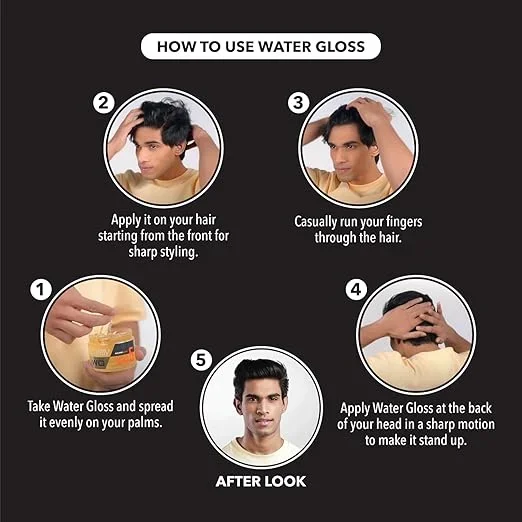 Gatsby Water Gloss - Super Hard, Wet Look Hair Gel,Gatsby Water Gloss - Super Hard, 150gm image 2