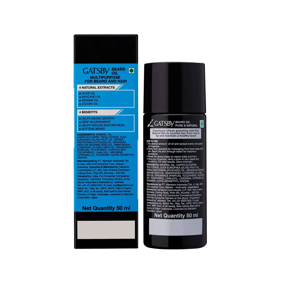 Gatsby Japan Beard Oil - Pure & Natural 50ml image 8