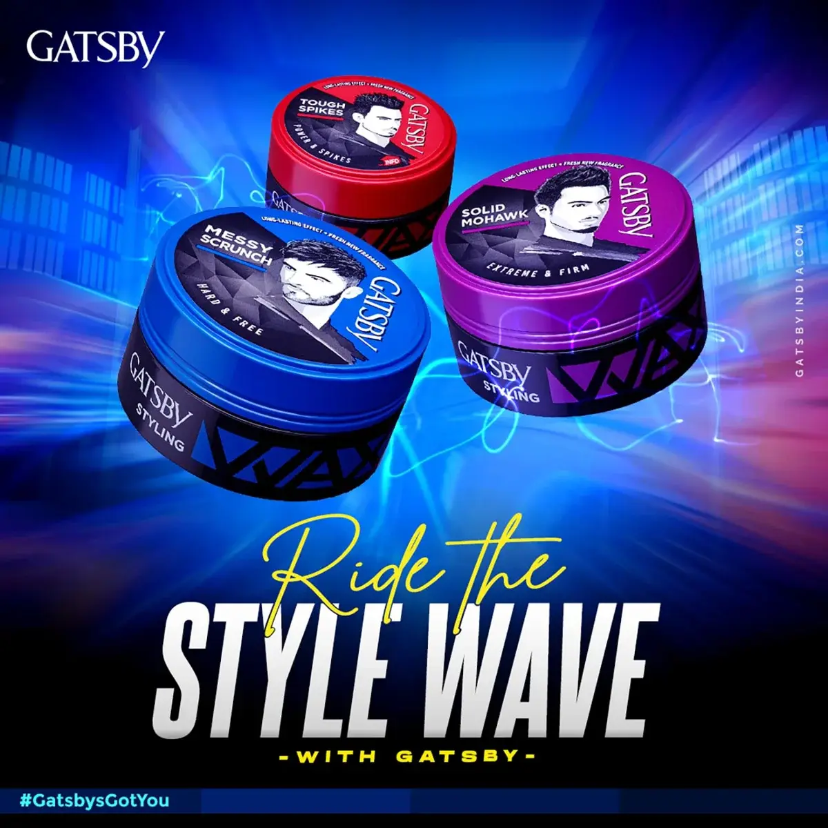 GATSBY Hair Wax 75g Power & Spikes – Strong Styling Wax for Bold, Spiky Hair image 2