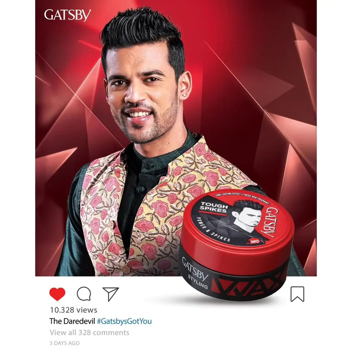 GATSBY Hair Wax 75g Power & Spikes – Strong Styling Wax for Bold, Spiky Hair image 3