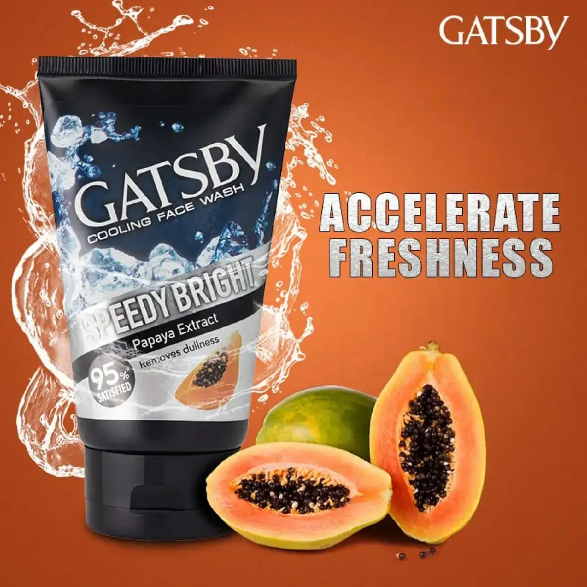Gatsby Face Wash Speedy Bright Cooling 100g, Deep Clean, Cool Sensation & Glow Boost image 4