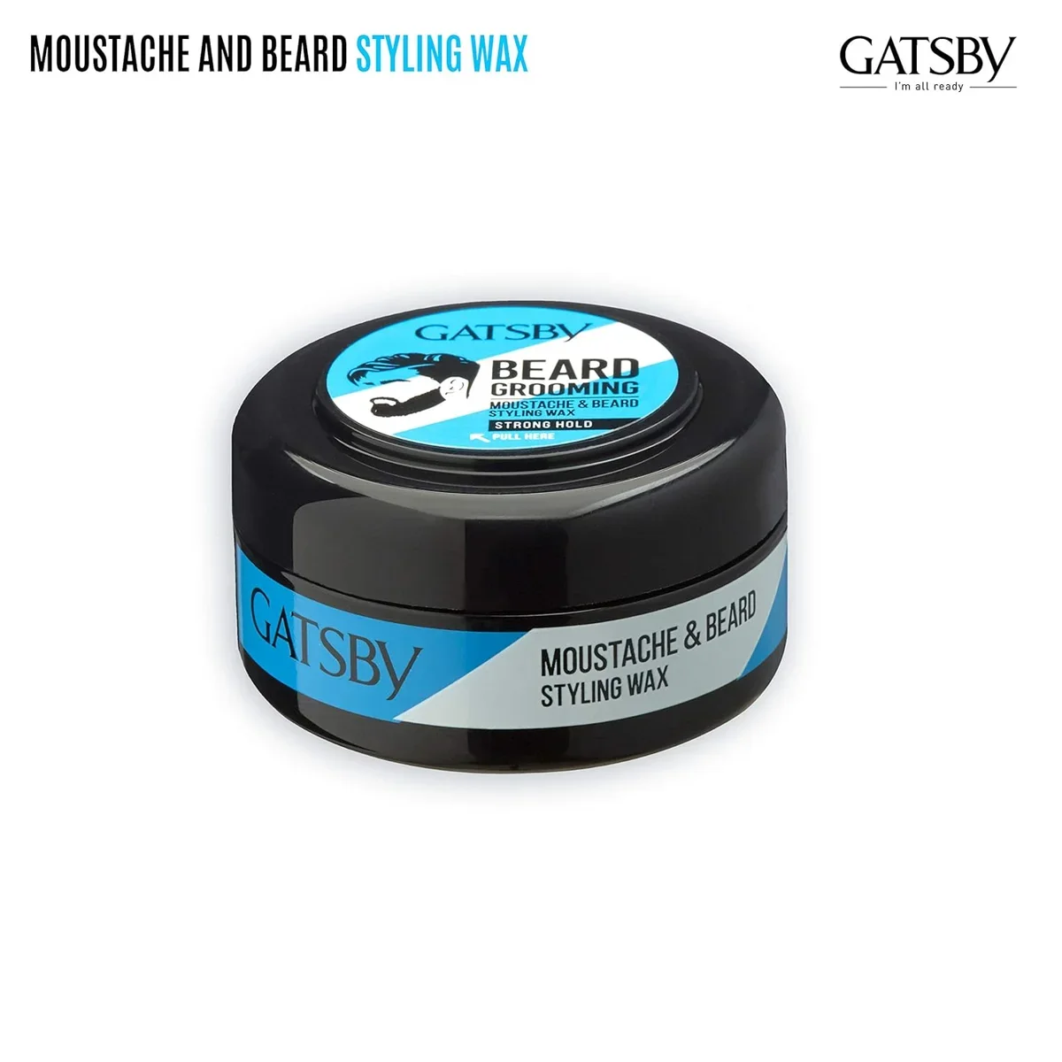 Gatsby Moustache & Beard Styling Wax Strong Hold 25gm, Shape & Style Instantly