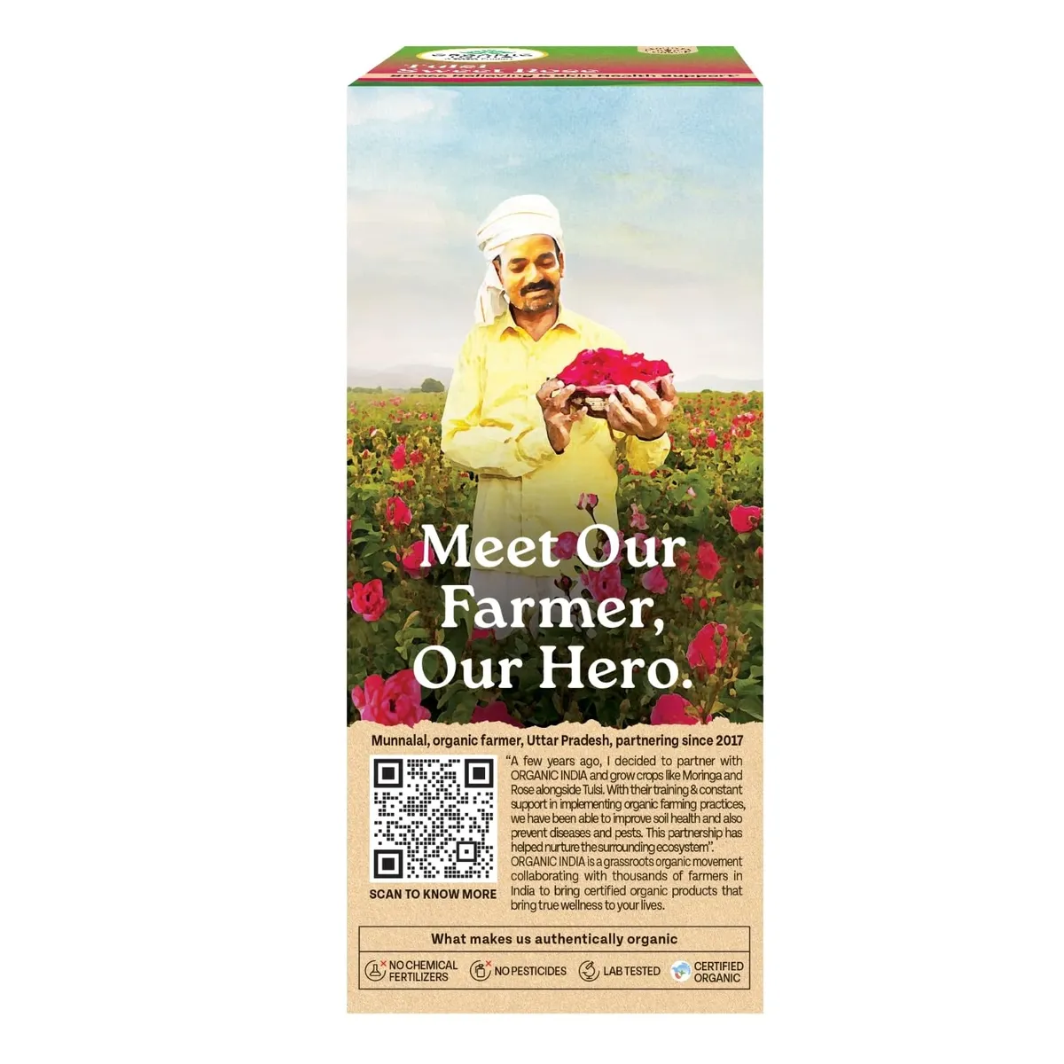 Organic India Tulsi Sweet Rose 25 Tea Bags – Herbal & Refreshing image 3