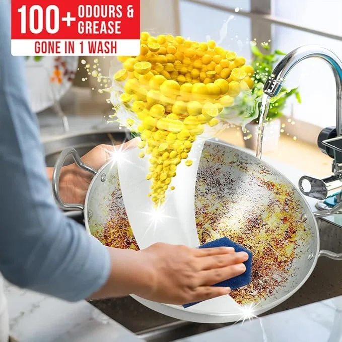 Vim Dishwash Liquid Gel Lemon, With Lemon Fragrance, 750ml image 4