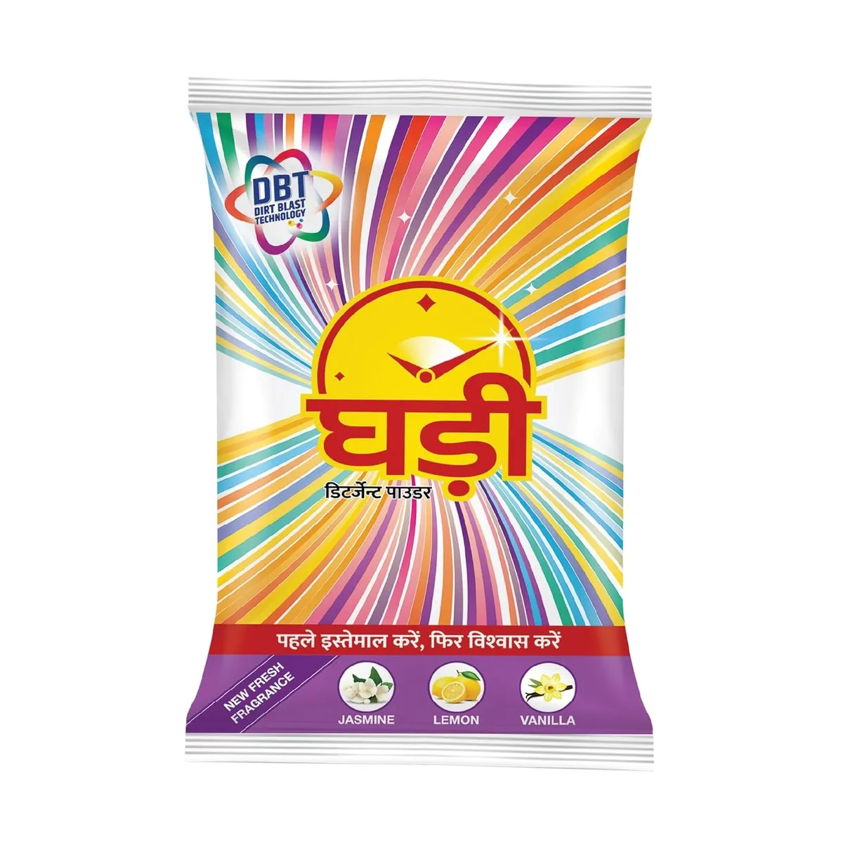 Ghadi Jasmine Lemon Vanilla Fragrance Detergent Powder - 1Kg