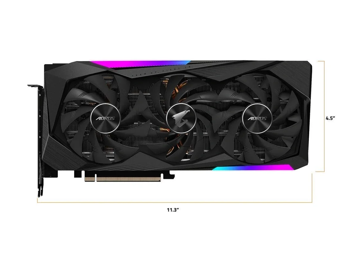GIGABYTE AORUS pci_e_x16 GeForce RTX 3070 Master 8G Graphics Card, 3X WINDFORCE Fans, 8GB 256-bit GDDR6, GV-N3070AORUS m-8GD Video Card image 6