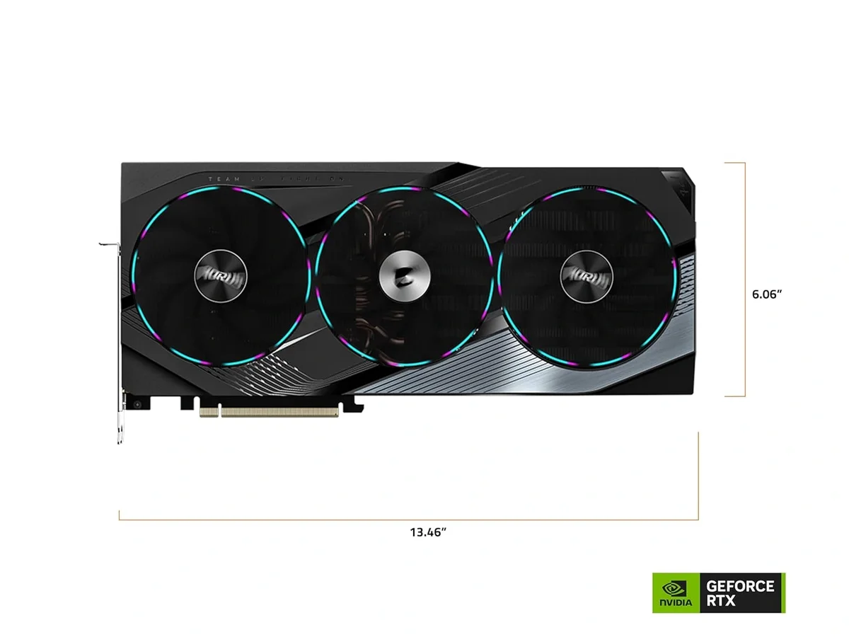 Gigabyte Aorus Geforce RTX 4070 Master 12G Graphics Card, 3X Windforce Fans, 12Gb 192-Bit Gddr6X, Gv-4070 Aorus M-12Gd Video Card, GV-N4070AORUS M-12GD image 10
