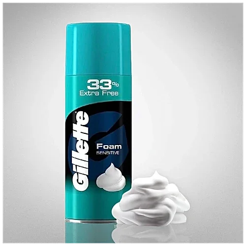 Gillette Classic Sensitive Shaving Foam - 418 g (33% extra) image 8