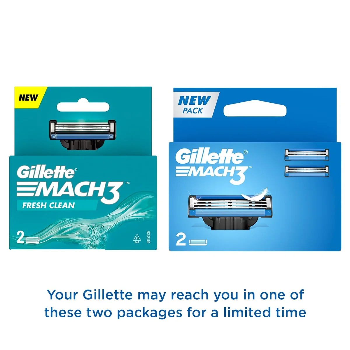 Gillette Mach 3 Manual Shaving Razor Blades - 2s Pack (Cartridge) image 3
