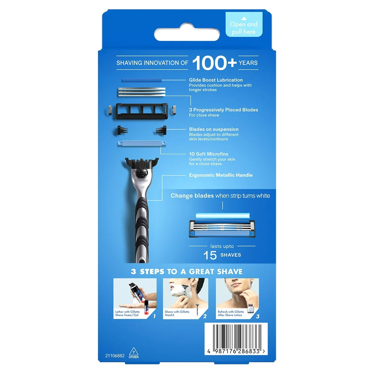 Gillette Mach3 New Blade Razor - 1 Count image 2