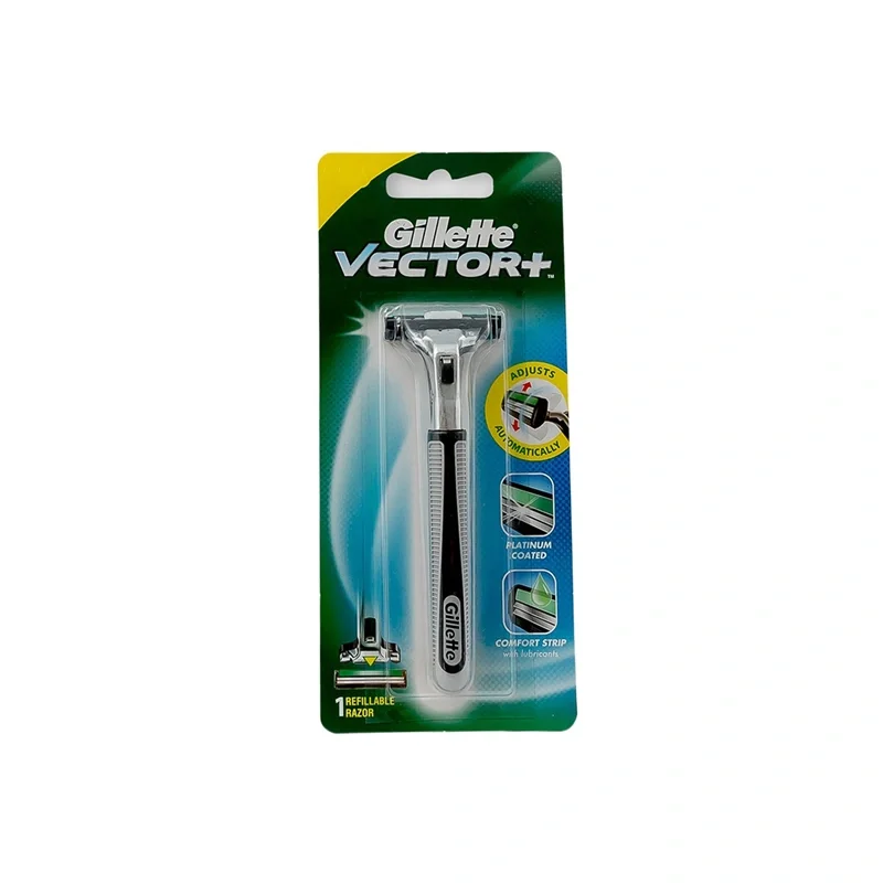 Gillette Vector Plus Manual Shaving Razor, 1 Pc image 2