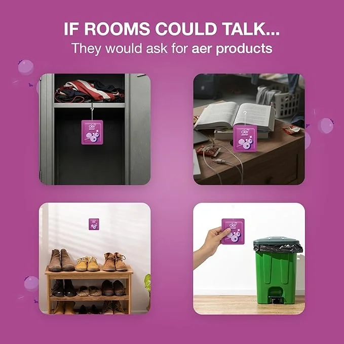 Godrej Aer Power Pocket Bathroom Fragrance – Berry Rush, 10g Air Freshener image 5