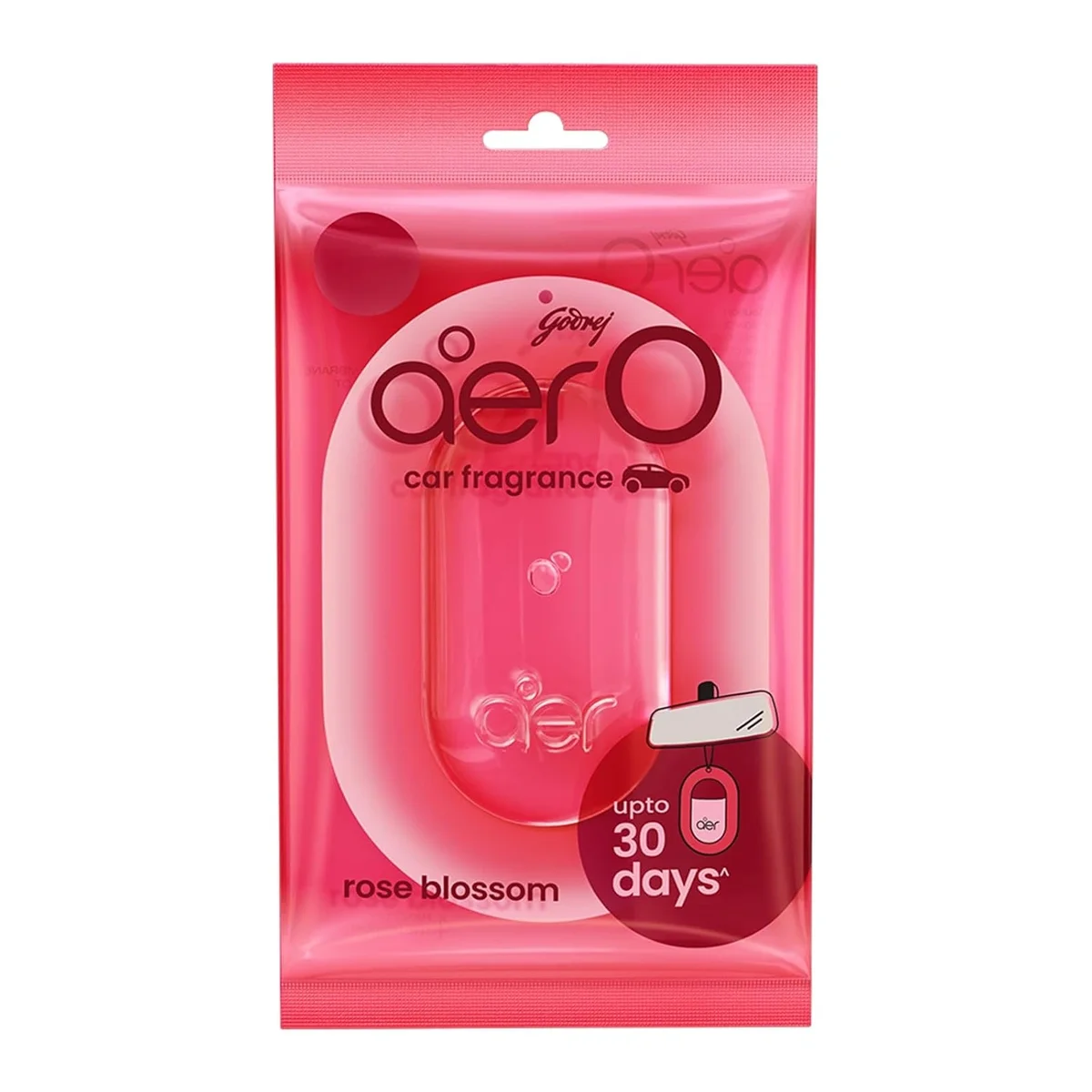 Godrej aer O Hanging Car Gel Air Freshener Rose Blossom