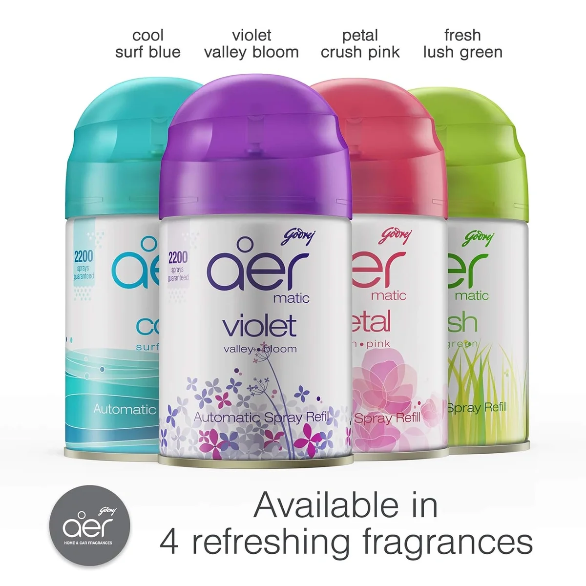  Godrej aer Matic Automatic Room Fresheners Refill Pack | Fresh Lush Green | 2200 Sprays Guaranteed | Lasts up to 60 days (210ml) image 4