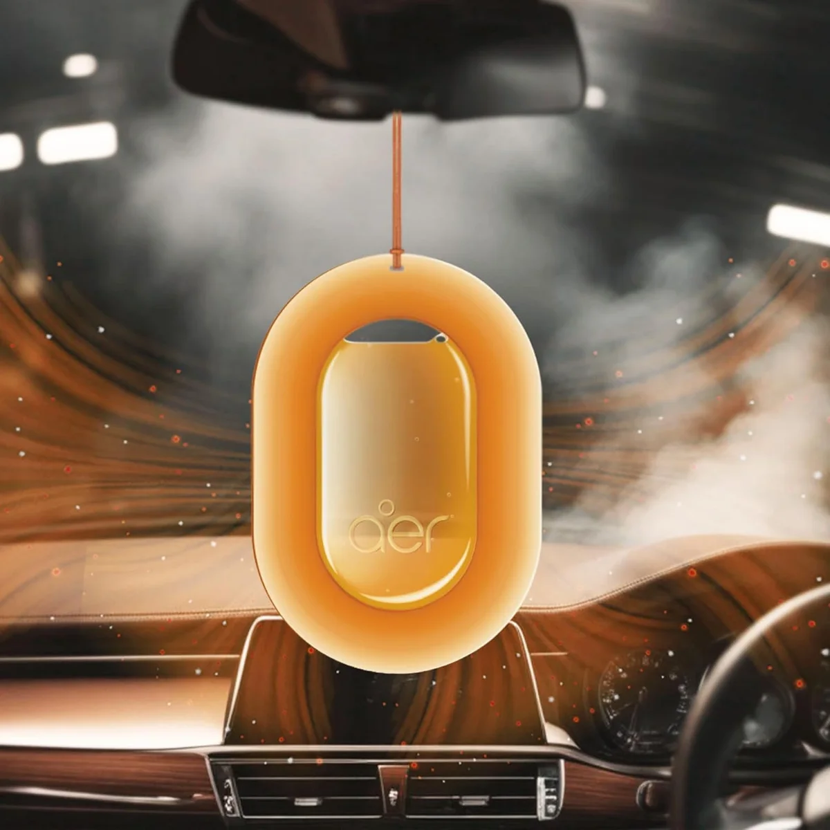 Godrej aer O Hanging Car Air Freshener Gel | Car Accessories | Musk After Smoke (7.5G) image 5