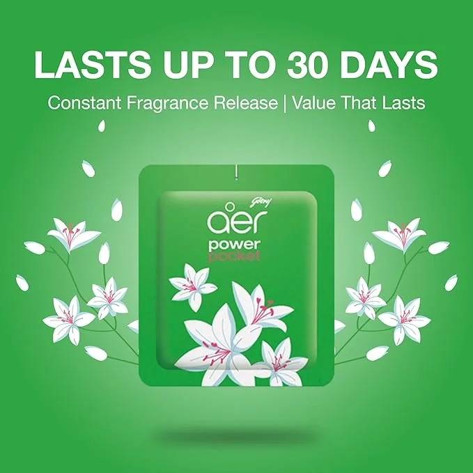 Godrej Aer Power Pocket Bathroom Fragrance - Floral Delight, 10gm image 7
