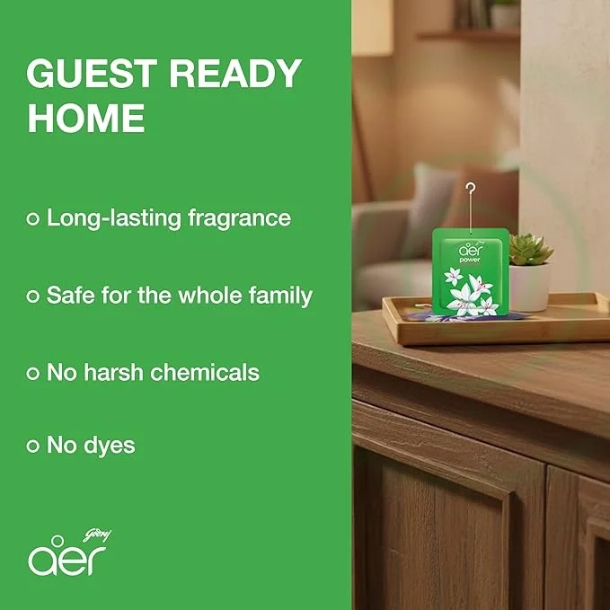 Godrej Aer Power Pocket Bathroom Fragrance - Floral Delight, 10gm image 8