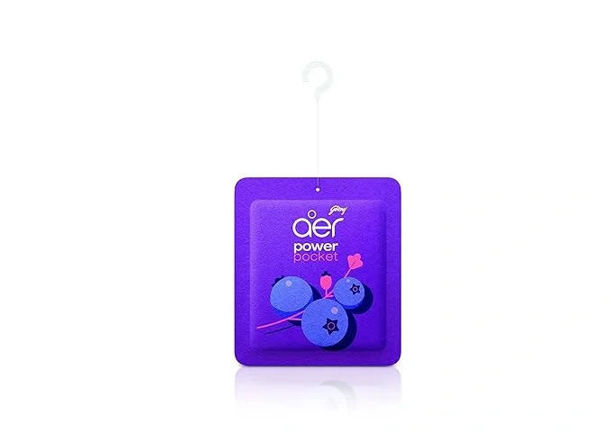 Godrej Aer Power Pocket Bathroom Fragrance – Berry Rush, 10g Air Freshener image 6