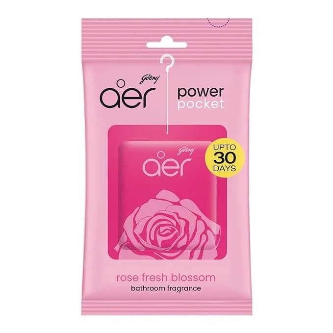 Godrej Aer Power Pocket Bathroom Fragrance - Fresh Blossom, 10gm