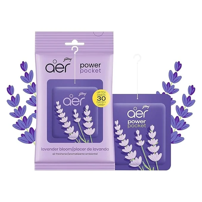 Godrej aer Power Pocket Bathroom Freshener Lavender Bloom 10g