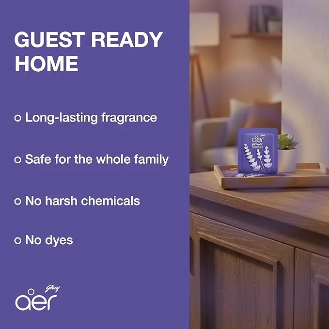 Godrej aer Power Pocket Bathroom Freshener – Lavender Bloom, 10g image 5