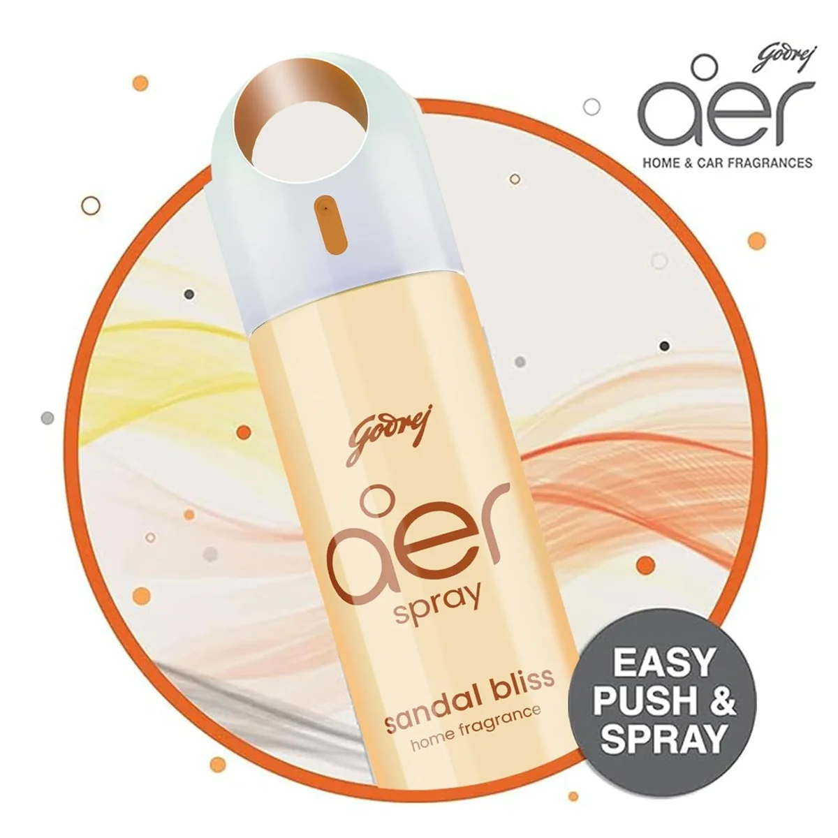  Godrej aer Spray | Room Freshener for Home & Office - Sandal Bliss (200 ml) | Long-Lasting Fragrance image 2
