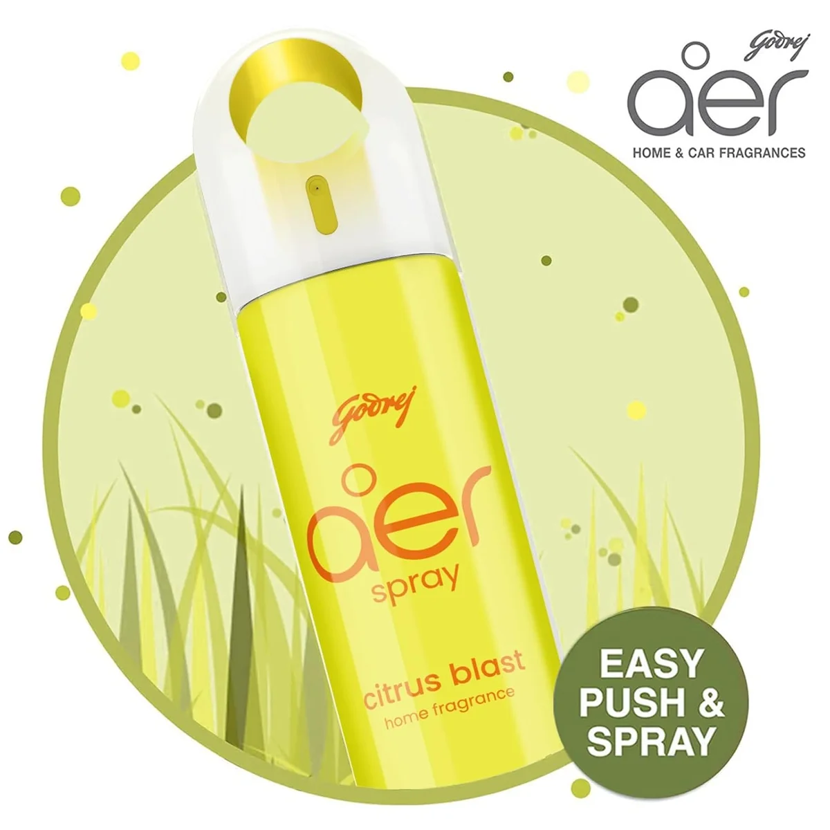  Godrej aer Spray | Room Freshener for Home & Office - Citrus Blast (200 ml) | Long-Lasting Fragrance image 2