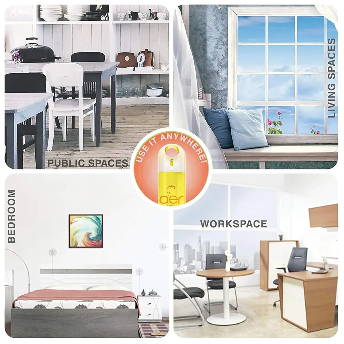  Godrej aer Spray | Room Freshener for Home & Office - Citrus Blast (200 ml) | Long-Lasting Fragrance image 4