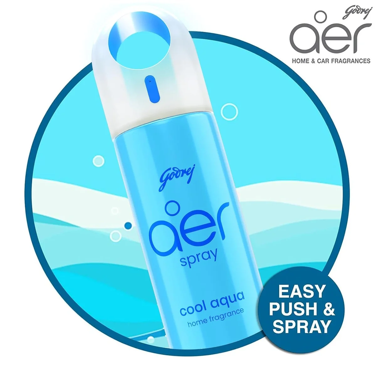  Godrej aer Spray | Room Freshener for Home & Office - Cool Aqua (200 ml) | Long-Lasting Fragrance image 3