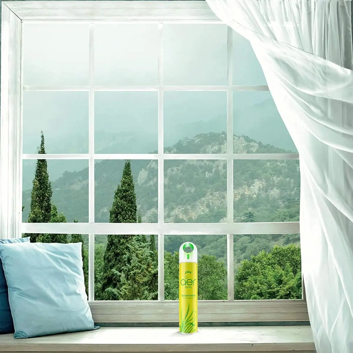  Godrej aer Spray | Room Freshener for Home & Office - Forest Fresh (200 ml), Long-Lasting Fragrance image 3