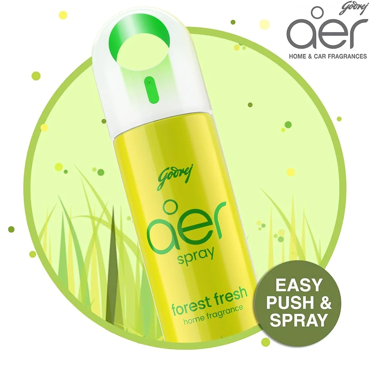  Godrej aer Spray | Room Freshener for Home & Office - Forest Fresh (200 ml), Long-Lasting Fragrance image 4