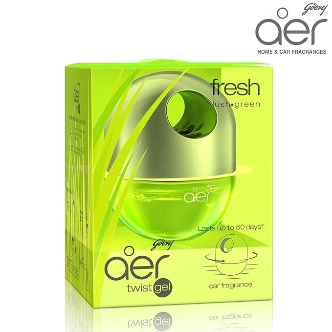 Godrej aer twist car air freshener, Fresh Lush Green scent