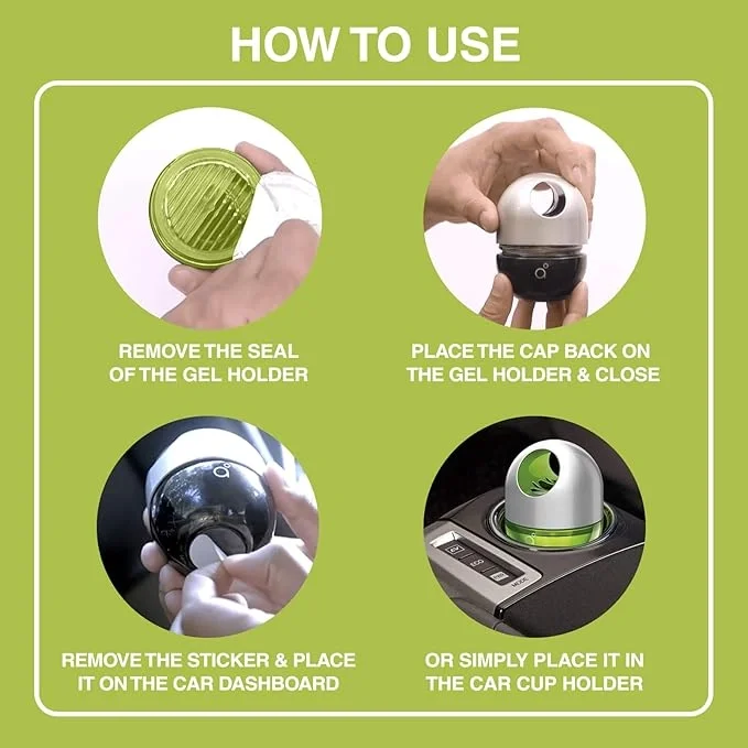 Godrej aer twist, Car Air Freshener - Fresh Lush Green (45g) image 4