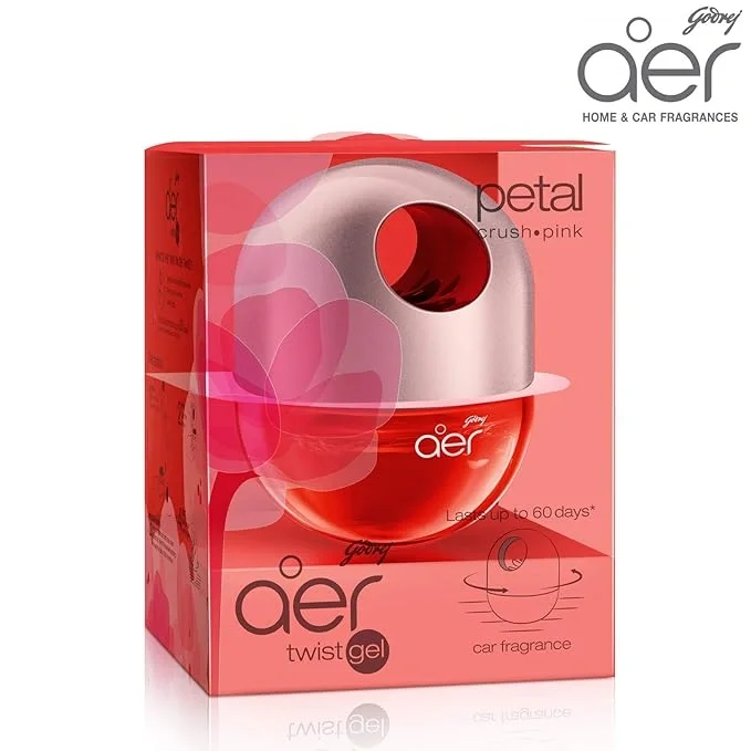 Godrej aer twist car air freshener in petal crush pink scent