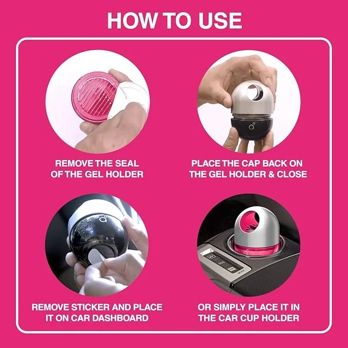 Godrej aer Twist Car Air Freshener – Petal Crush Pink, 45g image 4