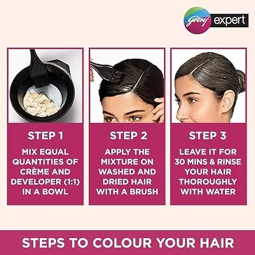 Godrej Locking Solutions and Systems Godrej Expert Rich Creme Hair Colour Cream, Shade 3, Black Brown image 3