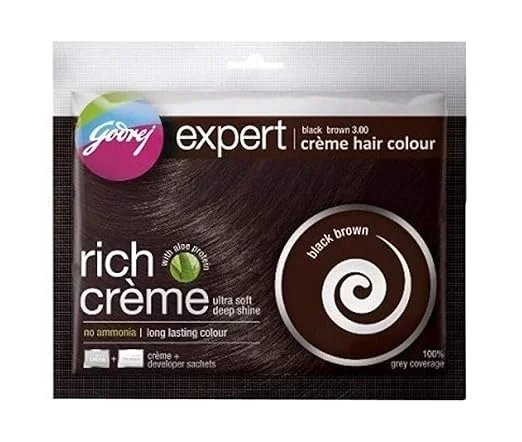 Godrej Locking Solutions and Systems Godrej Expert Rich Creme Hair Colour Cream, Shade 3, Black Brown image 5