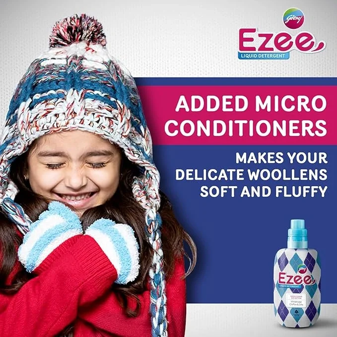 Godrej Ezee Liquid Detergent - Winterwear, Chiffon & Silks (500g) image 7