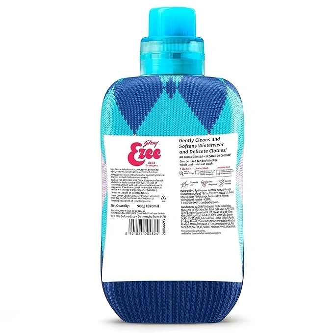 Godrej Ezee Liquid Detergent - 900gm, for Winter-wear image 2