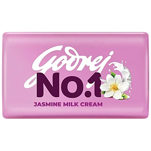 Godrej No.1 Jasmine & Milk Cream Bathing Soap 500g | Buy 4 Get 1 Free image 2