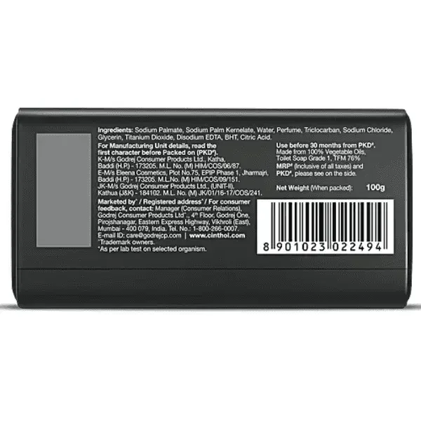 Godrej Cinthol Health Soap Pack of 3 (100g Each) – 99.9% Germ Protection image 5