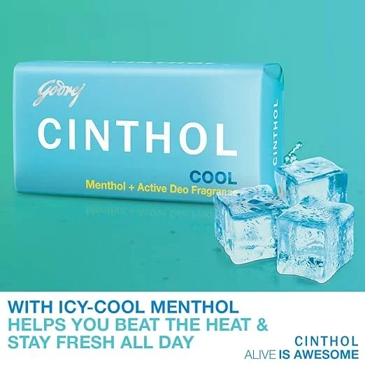Cinthol Cool Bath Soap - 100g Buy 3 Get 1 Free | Grade 1 Bathing Soap image 5