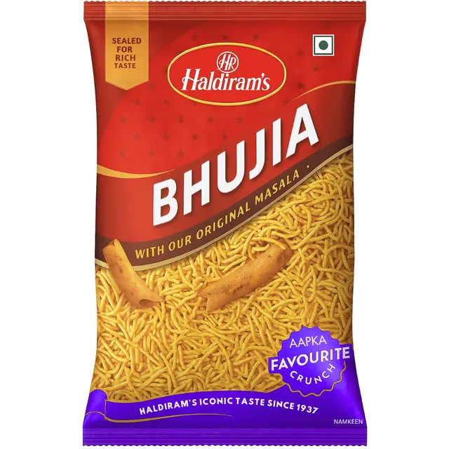 Haldiram's Bhujia, 200g pack, sealed for rich taste