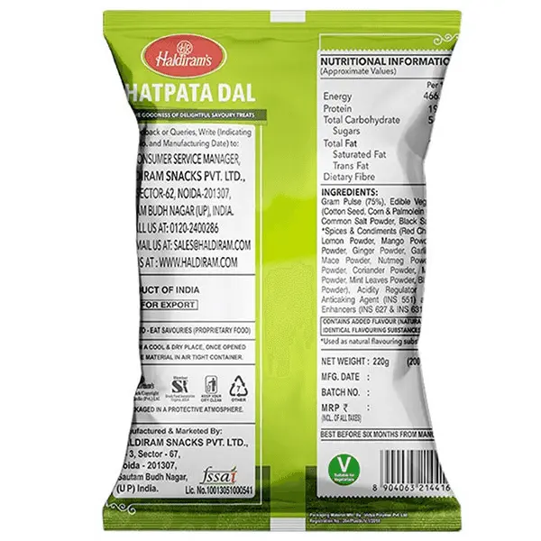 Haldiram's Chatpata Dal|Crispy Chana Dal Coated With Delicious Masala, 200gm [weight may vary] image 3