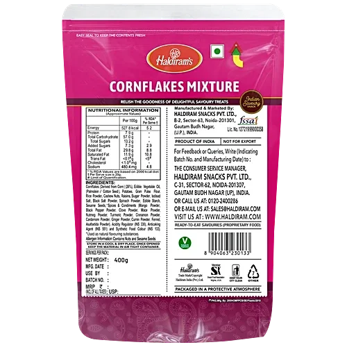 Haldiram's Corn Flakes Mixture - Namkeen, 400g (Weight May Vary) image 4
