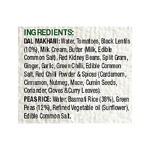 Haldiram's Minute Khana Dal Makhani with Peas Pulao, 375g image 3