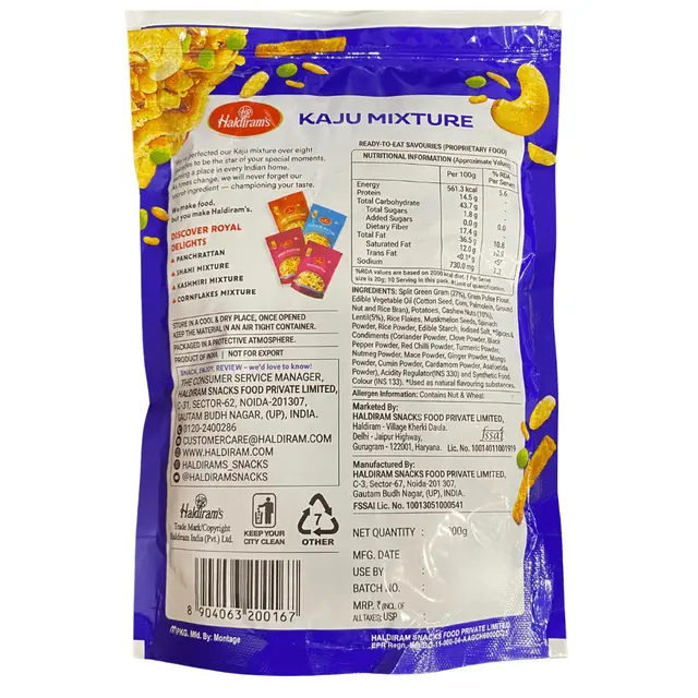 Haldiram's Kaju Mixture - Namkeen,, 200gm (Weight May Vary) image 4